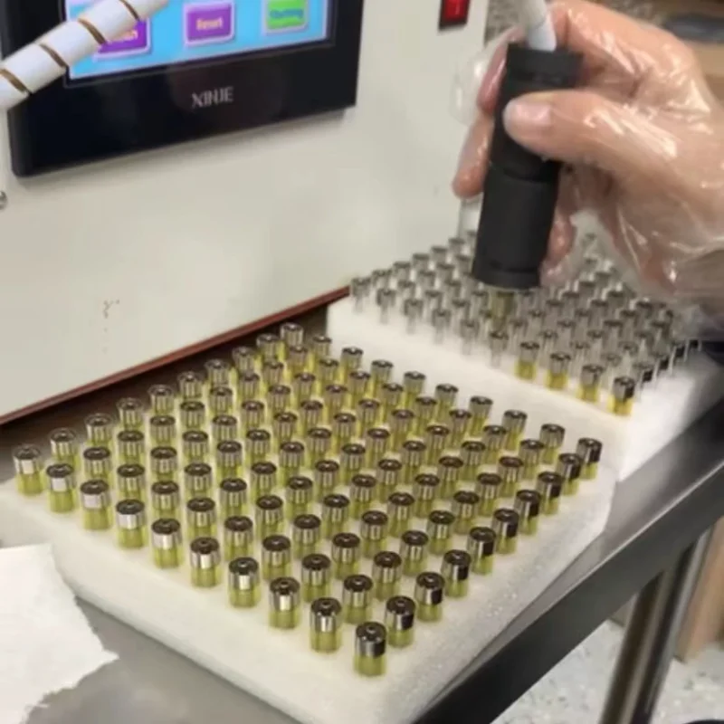 Luer lock syringe filling machine for vape oil and extracts